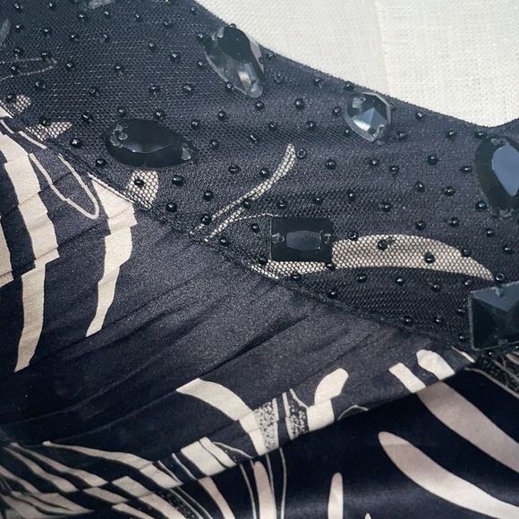 BEBE Women’s Y2K Stretch Silk Cocktail Formal Maxi Dress Gown size XS - Picture 5 of 14